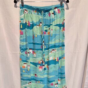 Vintage Popovitch Pencil Skirt, Boats, Lake Village, Size M